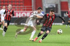 3. Liga; FC Ingolstadt 04 - Erzgebirge Aue; Tim Heike (9, FCI) Jakob Kilian (26 Aue)