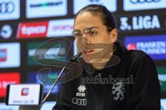 3. Liga; FC Ingolstadt 04 - FC Viktoria Köln; Interview Pressekonferenz Cheftrainerin Sabrina Wittmann (FCI)