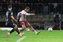 3. Liga; FC Viktoria Köln - FC Ingolstadt 04; Torchance verpasst Marcel Costly (22, FCI) Handle Simon (7 VK)