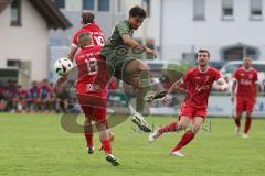 Toto - Pokal - Saison 2024/25 - TSV Lohr - FC Ingolstadt 04 - Tarek Salihovic (Nr.45 - FCI) - Florian Copacian (Nr.13 - TSV Lohr) - Foto: Meyer Jürgen