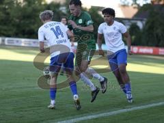 Landesliga - Saison 2026/27 - SV Manching - SC Olching - Aydin Berkan (Nr.13 - SV Manching) - Schaffer Elias weiss Olching - Cana Cedano Josuha weiss Olching rechts - Foto: Meyer Jürgen