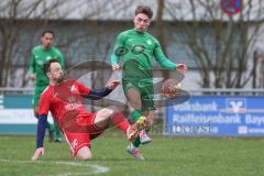 A-Klasse -  Saison 2025/26- TSV Baar/Ebenhausen - SV Manching II - Matthias Lang rot Ebenhausen - Jordi Muntada Knapp grün Manching - Foto: Meyer Jürgen
