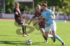 2. Bundesliga Frauen - Saison 2024/25 - FC Ingolstadt 04 Frauen - SG 99 Andernach - Stefanie Reischmann (Nr.24 - FCI Frauen) - Stöhr Leonie blau Andernach - Foto: Meyer Jürgen