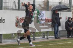 *** Bayernliga Nord - Saison 2025/26 - FC Ingolstadt 04 II - TSV Neudrossenfeld - Elias Decker (Nr.3 - FC Ingolstadt II) - XXXXX - Foto: Meyer Jürgen