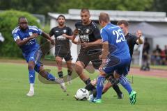 Bezirksliga - Saison 2024/25- TSV Gaimersheim - SV Untermenzing - Nicolane Nechita (Nr.19 - TSV Gaimersheim) - Abdou Tchagodomou blau Untermenzing - Foto: Meyer Jürgen