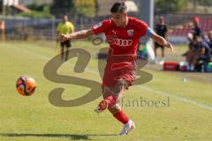 A - Junioren Bundesliga -  Saison 2023/2024 - FC Ingolstadt 04 - FSV Mainz 05 - Emre Gül rot FCI - Foto: Meyer Jürgen