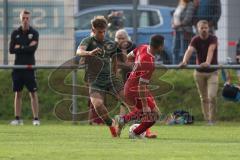 Toto - Pokal - Saison 2024/25 - TSV Lohr - FC Ingolstadt 04 - Niclas Dühring (Nr.18 - FCI) - Alessandro Englert (Nr.17 - TSV Lohr) - Foto: Meyer Jürgen