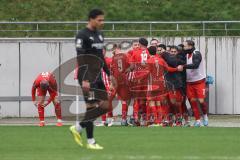 3. Liga; FSV Zwickau - FC Ingolstadt 04; Tor Jubel Treffer 1:0 Zwickau, Justin Butler (31, FCI)