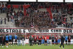 3. Liga - Saison 2026/27 - FC Ingolstadt 04 - SV Wehen Wiesbaden - Die Spieler bedanken sich bei den Fans - XXXXX - Foto: Meyer Jürgen