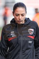 3. Liga; FC Ingolstadt 04 - SSV Ulm; vor dem Spiel Cheftrainerin Sabrina Wittmann (FCI)