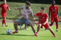 Kreisliga - Saison 2026/27 - SV Zuchering - VFB Eichstätt II - Leander Friedl rot Zuchering - Reybek Khashumov rosa Eichstätt II  - Foto: Meyer Jürgen