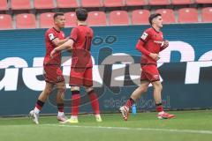 3. Liga; FC Ingolstadt 04 - Alemannia Aachen; Tor Jubel Treffer Ausgleich 1:1 Marcel Costly (22, FCI) Dennis Kaygin (10, FCI) Emre Gül (5, FCI)