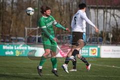 Bezirksliga - Saison 2025/26 - FC Gerolfing - SpVgg Altenerding - Phillipp Haunschild (Nr.12 - FC Gerolfing) - Marco Baumann weiss Altenerding - Foto: Meyer Jürgen