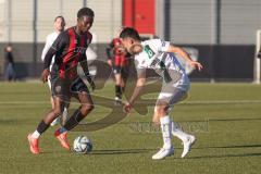 Bayernliga Nord - Saison 2024/25 - FC Ingolstadt 04 II - SC Eltersdorf - Jason Osei Tutu (Nr.11 - FCI U21) - Hiriko Akimoto weiss Eltersdorf - Foto: Meyer Jürgen