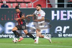 3. Liga; FC Ingolstadt 04 - VfL Osnabrück; Marcel Costly (22, FCI) Gnaase Dave (26 VFLO) Zweikampf Kampf um den Ball