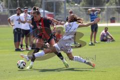 2. Bundesliga Frauen - Saison 2024/25 - FC Ingolstadt 04 Frauen - SCR Altach - Magdalena Schwarz (Nr.23 - FCI Frauen) - Albrecht Selina weiss Altach - Foto: Meyer Jürgen