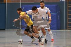 Hallenturnier MTV Ingolstadt - Saison 2025/26 - Reichertshofen - TSV Lichtenau - Luc Häcker weiss Reichertshofen - Jeton Jashari gelb Lichtenau - Foto: Meyer Jürgen