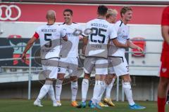 Toto Pokal - Saison 2022/2023 - FC Ingolstadt 04 - Türkspor Augsburg -  Der 2:0 Führungstreffer durch Nikola Stevanovic (Nr.15 - FCI) - Jubel - Foto: Meyer Jürgen