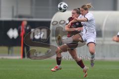 DFB Pokal - Frauen - Saison 2025/26 - FC Ingolstadt 04 Frauen - 1. FC Nürnberg - Theresa Keitel (Nr.7 - FC Ingolstadt Frauen I) - Baumgärtl Jacqueline rot Nürnberg - Foto: Meyer Jürgen