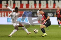 3. Liga; FC Ingolstadt 04 - VfL Osnabrück; Felix Keidel (43, FCI) Amoako Kofi (6 VFLO)