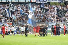 3. Liga; MSV Duisburg - FC Ingolstadt 04; Niederlage, hängende Köpfe 2:1, vor Fankulisse