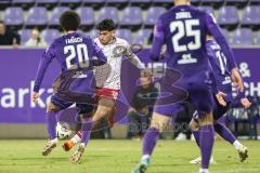 3. Liga; Erzgebirge Aue - FC Ingolstadt 04; Ognjen Drakulic (30, FCI) Fabisch Jonah (20 Aue)