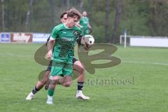 Bezirksliga - Saison 2025/26 - TSV Ober./Unterhaunstadt - FC Gerolfing - Timo Kraus (Nr.21 - FC Gerolfing) - Amadeus Taubert grau Ober./Unterhaunstadt - Foto: Meyer Jürgen