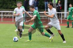 Kreisklasse - Saison 2024/25- TSV Lenting - SV Denkendorf - Marius Hess grün Denkendorf - Josef Hammer grau Lenting - Foto: Meyer Jürgen