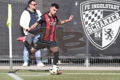 U19 - Nachwuchsliga -  - Saison 2024/25 - FC Ingolstadt 04 - 1. FC Schweinfurth - Baran Berk rot FCI - XXXXX - Foto: Meyer Jürgen