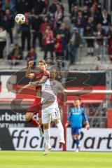3. Liga; FC Ingolstadt 04 - SSV Ulm; Zweikampf Kampf um den Ball Jonas Scholz (15, FCI) Chessa Dennis (11 Ulm)