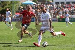 3. Liga; SpVgg Unterhaching - FC Ingolstadt 04; Max Dittgen (10, FCI) Winklbauer Thomas (11 SpVgg)