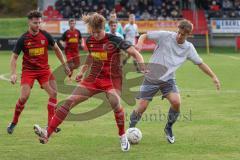 2023_11_5 - SV Kasing - TV Münchsmünster - Kreisliga - Saison 2023/24 - Bernd Noll rot Kasing - Moritz Feigl grau Münchsmünster -  Foto: Meyer Jürgen