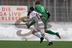 AUDI - Schanzer Amateurcup - Finale -  2026  - SV Hundszell - SV Denkendorf - Matthias Pickl grün Denkendorf - Maximilian Plattner weiss Hundszell - Foto: Meyer Jürgen