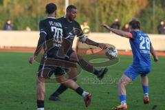 Bezirksliga - Saison 2024/25- FC Fatih Ingolstadt - SVN München - David Meier (Nr.14 - FC Fatih) - Lucas Cyriacus blau München - Foto: Meyer Jürgen