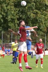 Kreisliga - Saison 2023/2024 - Türk SV Ingolstadt - TSV Mümchsmünster - Adem Ismajli rot Türk SV - Moritz Feigl weiss M-münster - Foto: Meyer Jürgen