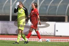 DFB - Pokal Frauen 1. Runde - Saison 2023/2024 - FC Ingolstadt 04 - FC Carl Zeiss Jena - Torwart Anna-Lena  Daum (Nr.22 - FCI Frauen) nach dem 0:1 Führungstreffer - Foto: Meyer Jürgen