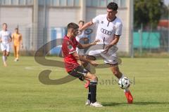 A-Junioren - DFB Pokal  - Saison 2024/25 - A-Junioren - FC Ingolstadt 04 - Hannover 96 - Drakulic Ognjen weiss FCI - Martins Marques rot Hannover - Foto: Meyer Jürgen