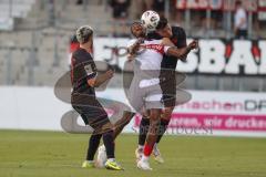 3. Liga - Saison 2025/26 - VFB Stuttgart II - FC Ingolstadt 04  - Mohamed Sankoh (Nr.44 - VFB Stuttgart II) - Jonas Scholz (Nr.15 - FC Ingolstadt 04) - Foto: Meyer Jürgen