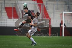 3. Liga - Saison 2026/27 - FC Ingolstadt 04 - SV Wehen Wiesbaden - Georgios Antzoulas (Nr.6 - FCI) - Fabian Greilinger (Nr.18 - Wehen/Wiesbaden) - Foto: Meyer Jürgen