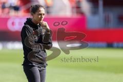 3. Liga; FC Ingolstadt 04 - FC Hansa Rostock; Cheftrainerin Sabrina Wittmann (FCI) vor dem Spiel