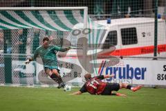 Saison 2026/27- FC Ingolstadt II - Deutsches Polizeisportkuratorium DPSK - Vincent Straßer (Nr.17 - FCI II) vergibt eine Torchance - XXXXX - Foto: Meyer Jürgen