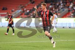 3. Liga; FC Ingolstadt 04 - SV Waldhof Mannheim; Sebastian Grönning (11, FCI) Tor Jubel Treffer 2:0