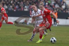 DFB -Pokal Frauen - Saison 2025/26 - FC Ingolstadt 04 Frauen - FC Bayern München - Lea Wolski (Nr.5 - FC Ingolstadt Frauen I) - Sehitler Alara rot Bayern - Foto: Meyer Jürgen