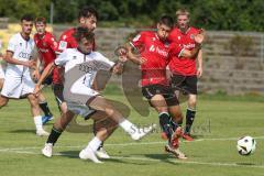 A-Junioren - DFB Pokal  - Saison 2024/25 - A-Junioren - FC Ingolstadt 04 - Hannover 96 - Michelbach Kilian weiss CI - Moser Ammon rot Hannover - Foto: Meyer Jürgen