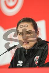 3. Liga; SSV Jahn Regensburg - FC Ingolstadt 04; Interview Pressekonferenz Cheftrainerin Sabrina Wittmann (FCI)