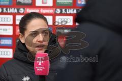 3. Liga - Saison 2025/26 - FC Ingolstadt 04 - VFB Stuttgart II - Cheftrainerin Sabrina Wittmann (FCI)   im Interview mit Magenta Sport - - XXXXX - Foto: Meyer Jürgen
