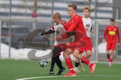 Schanzer Amateurcup 2026 - TSV Kösching - TSV Wolnzach-  - Ibo Miller weiss Wolnzach - Sebastian Zabka rot Kösching - Foto: Meyer Jürgen