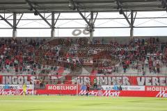 3.Liga - Saison 2022/2023 - FC Ingolstadt 04 -  SV Wehen Wiesbaden - Chores - Banner - Spruchband - Foto: Meyer Jürgen