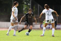 2. Fußball-Liga - Frauen - Saison 2023/2024 - Freundschaftsspiel - FC Ingolstadt 04 - SCR Altach - Anna Petz schwarz FCI - Selina Albrecht #23 Altach - Foto: Meyer Jürgen