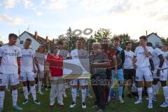 Toto Pokal - Saison 2022/2023 - SpVgg Heßdorf - FC Ingolstadt 04 - Nach dem Spiel - Jubel -Sieger Toto Pokal -  Foto: Meyer Jürgen